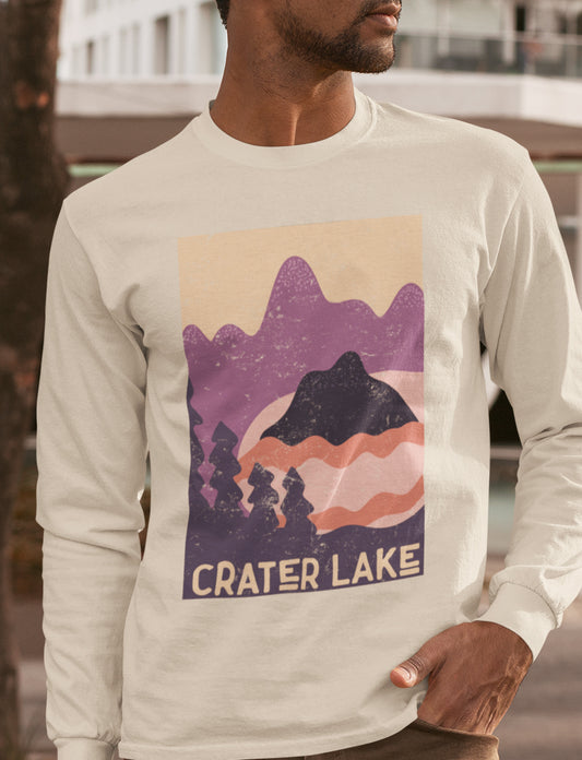 Crater Lake – Twilight Pines Long Sleeve Tee