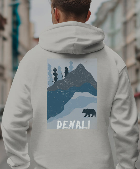 Denali – Midnight Mountain Bear Soft Hoodie