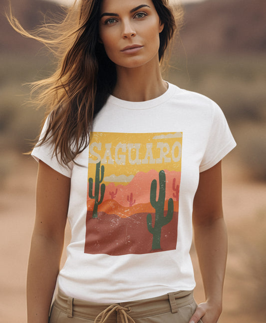 Saguaro – Sonoran Sunset Cactus Tee